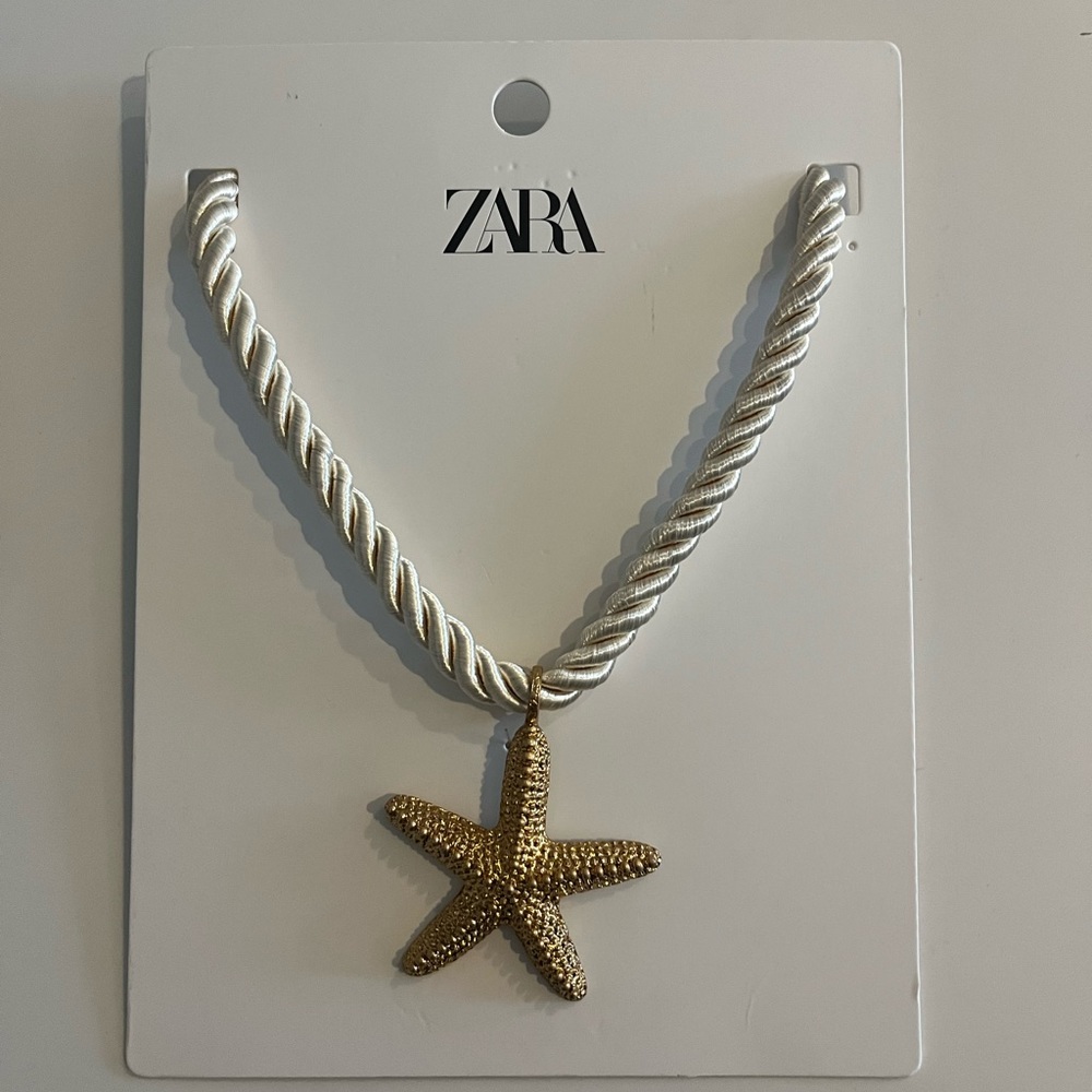 Zara starfish necklace
